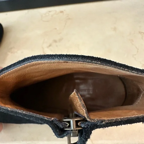 Isabel Marant Dicker Black Suede Leather Ankle Boots, 37/US 7, Good Condition - Picture 12 of 16